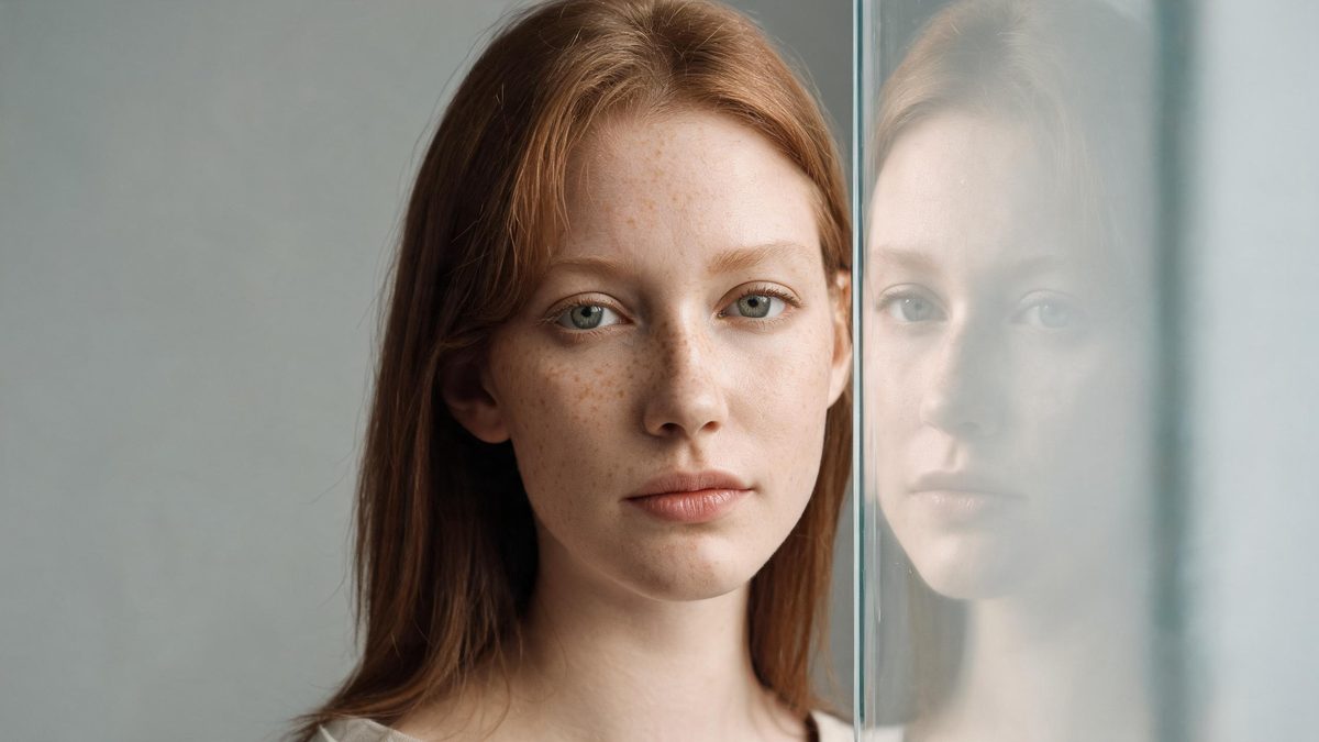 A person's face realistically swapped onto a moving video subject