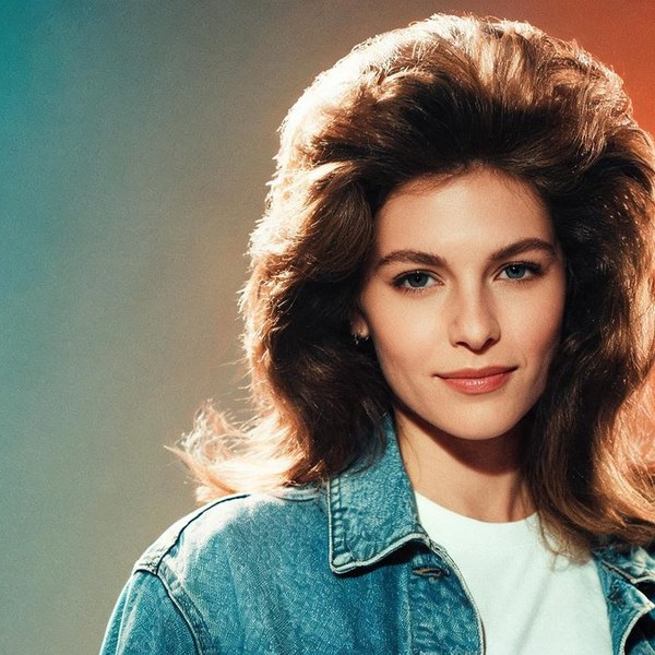 AI 80s retro portrait made with OpenFilmo