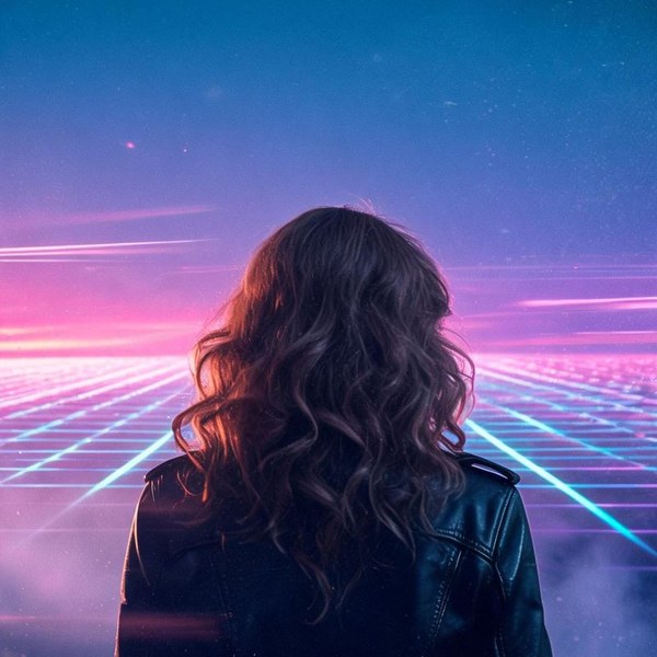 AI synthwave neon scene made with OpenFilmo