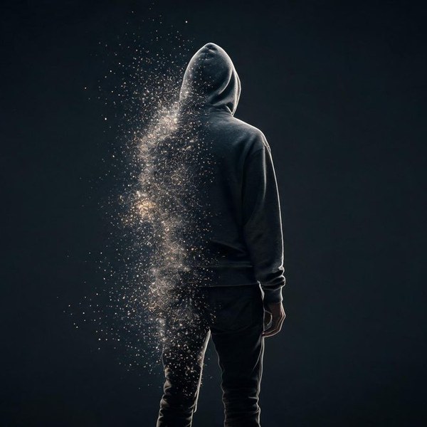 AI dispersion particle dissolve effect made with OpenFilmo